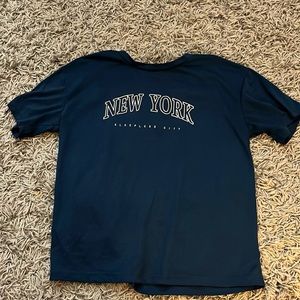dark blue tee shirt